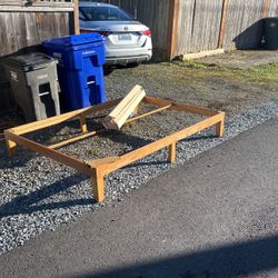 Queen Bed Frame Solid Wood Free
