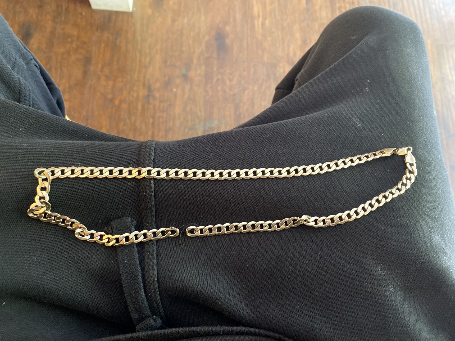 10kt Solid Gold Curb Link Chain