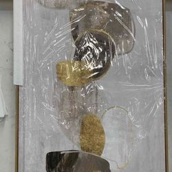 Gray Abstract Wall Art Decor - NEW