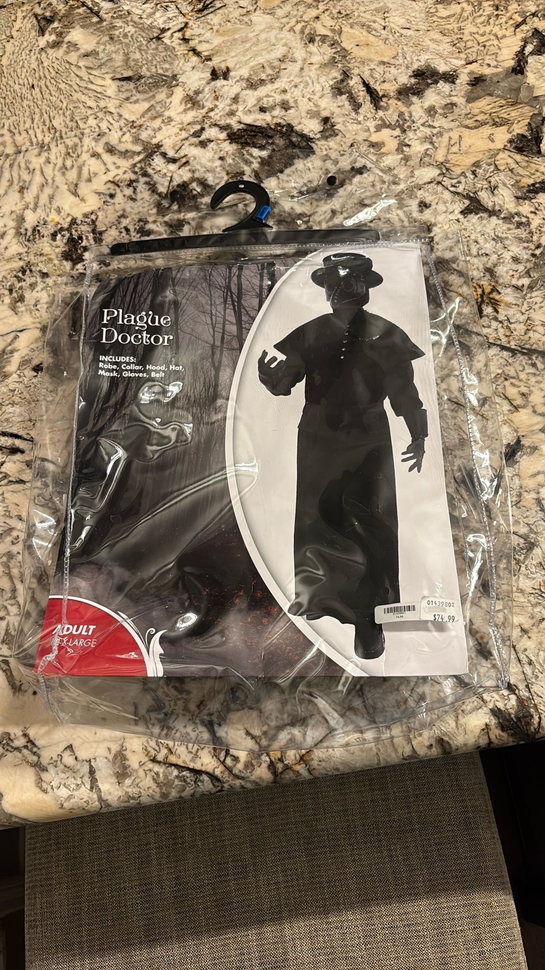 Halloween Costume: Adult Plague Doctor, XL $35.00