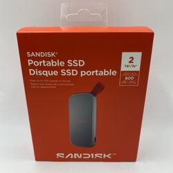 SanDisk Portable Portable SSD 2TB USB 3.2 Gen2 SSD SDSSDE30B-2T00-G25