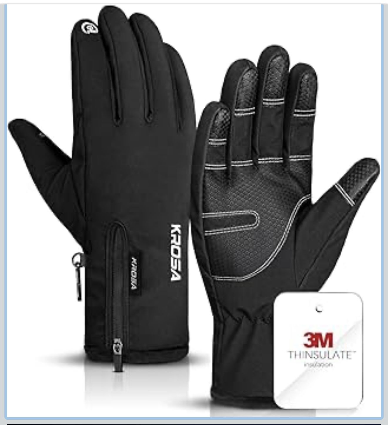 Gloves—5-Layer Winter Gloves for Men & Women Made —L Size