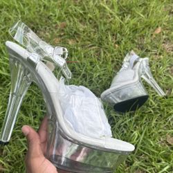 Clear Woman’s Heels 