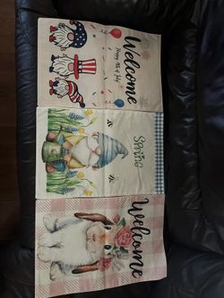 Outside Home lawn flags 