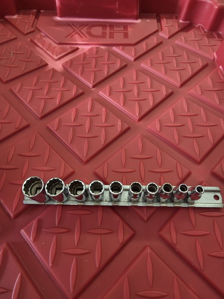 Snap On Shortie Sockets 3/16- 9/16