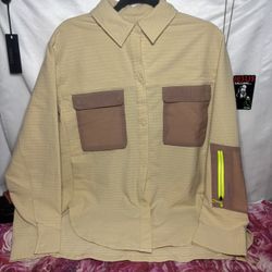 Women’s Large Lululemon Grid Fleece Hiking Shirt 