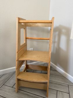 Solid Wood Montessori Learning Tower / Helper Stand
