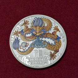 Silver .9999 Coin 1oz. Australia 2024 Dragon 🐉