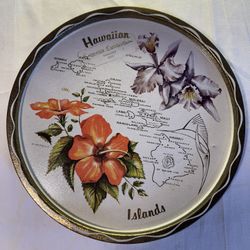 Hawaiian Souvenir Metal Tray