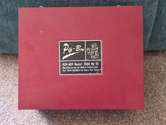 Partly put together Pip-Boy 2000mk model