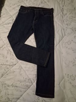 Dark Wash Straight Leg Denim Jeans levis  w 33 L30