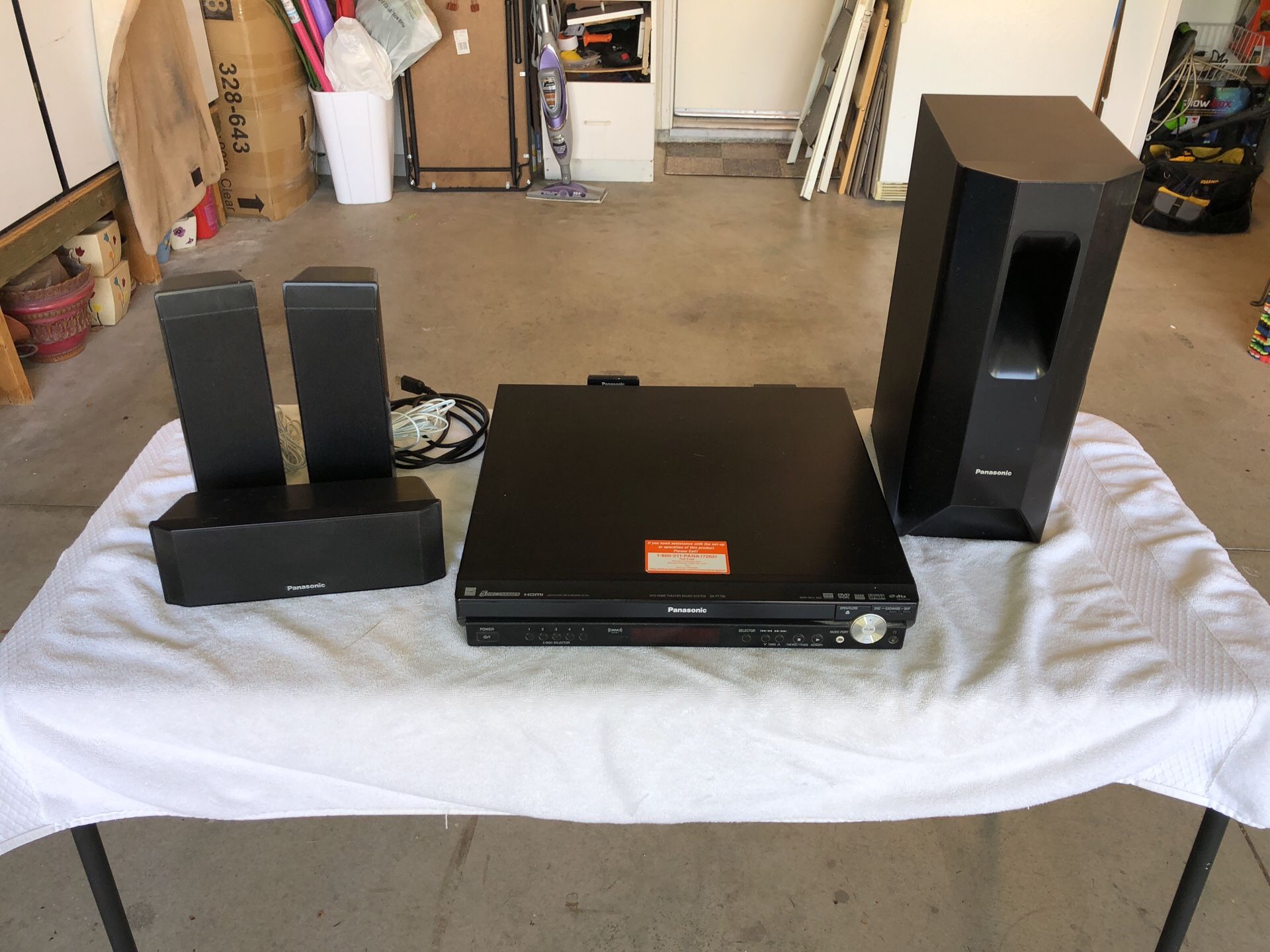 Panasonic DVD Home Theater Sound System #SA-PT750