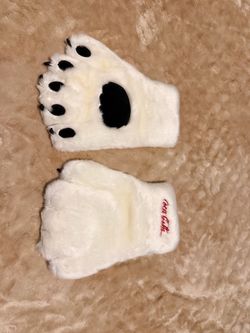 Coca Cola bear gloves