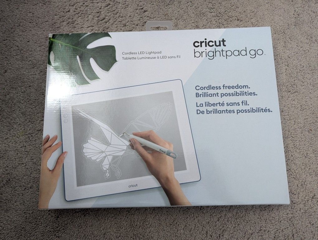 Opened Box Cricut Brightpad Go