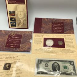 Thomas Jefferson Coinage And Currency Set