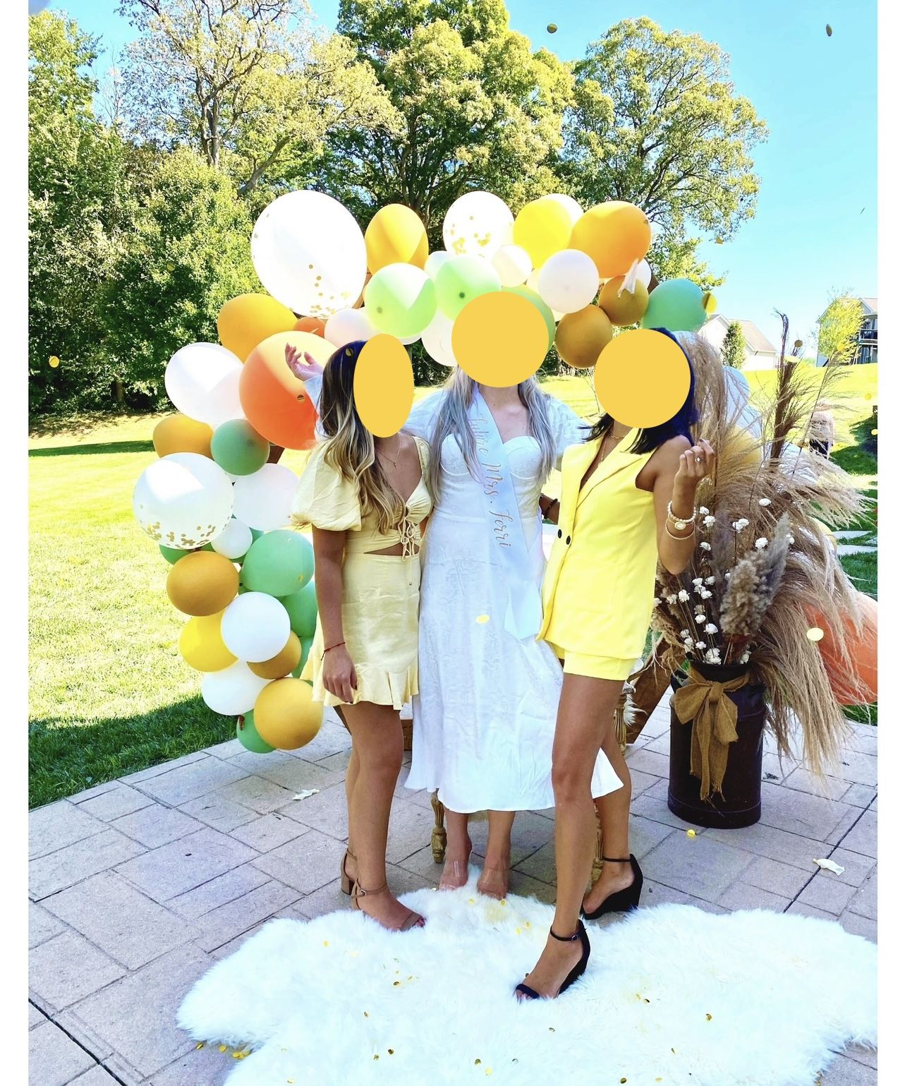 Hello Molly Yellow Adjustable Keyhole Dress