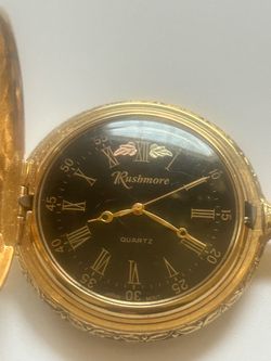 Rushmore Quartz Gold-Tone Pocket Watch