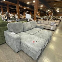 corduroy sleeper sectional sofa with storage chaise and pull out bed