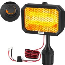 Kohree Golf Cart Heater Electric 48V with Infinite Temperature Adjustment, Wind-Resistant Carbon Fiber Heating Golf Cart Warmer Battery Operated for C