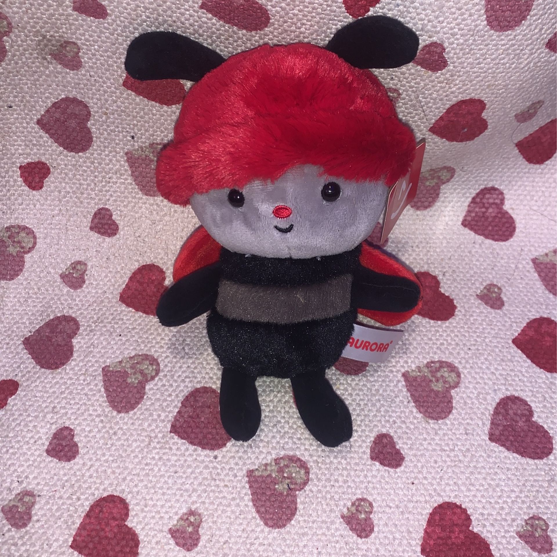 Ladybug Plushie 8”, Aurora