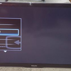 PHILIPS 46" FLATSCREEN LCD TV WITH REMOTE AND WALL BRACKET ATTACHED