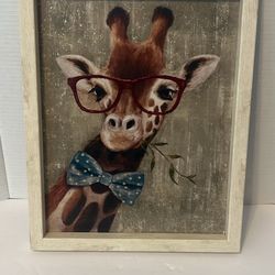 Giraffe With Glasses Artwork