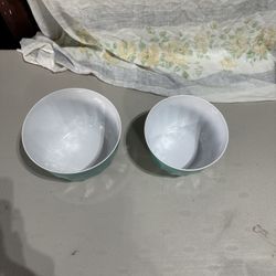 Two Melamine Nesting Bowls 
