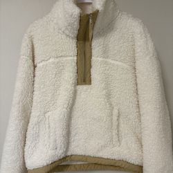 Abercrombie And Fitch Sherpa Pullover Jacket