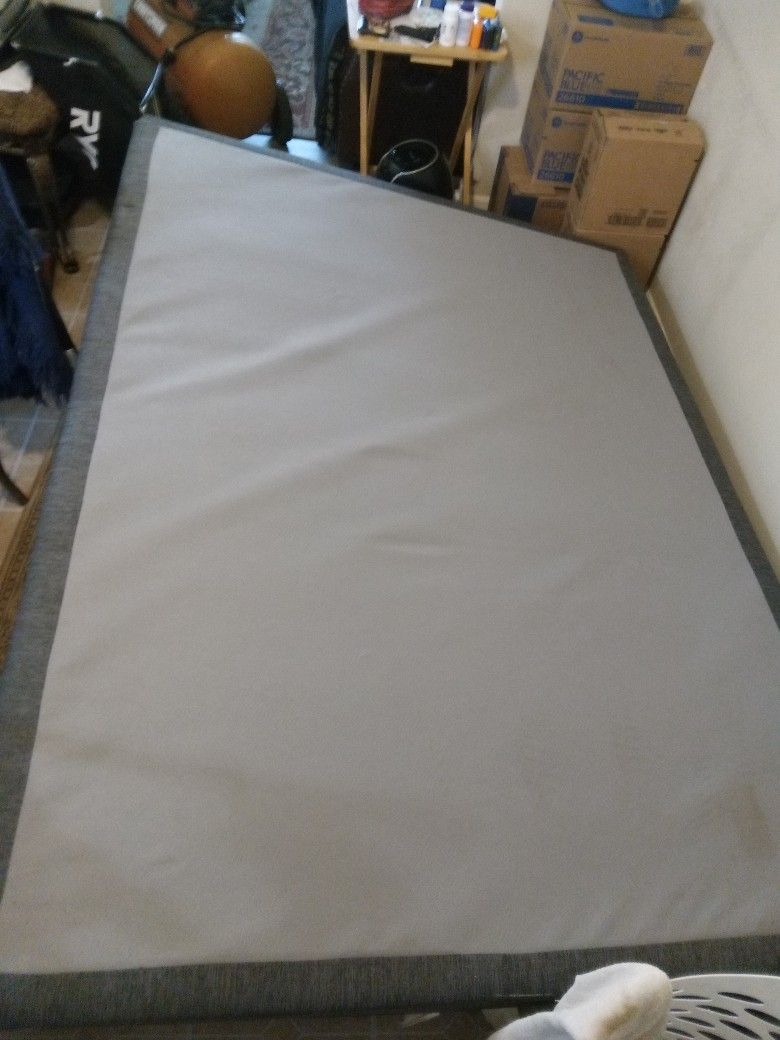 Gray Box Spring and Queen Size