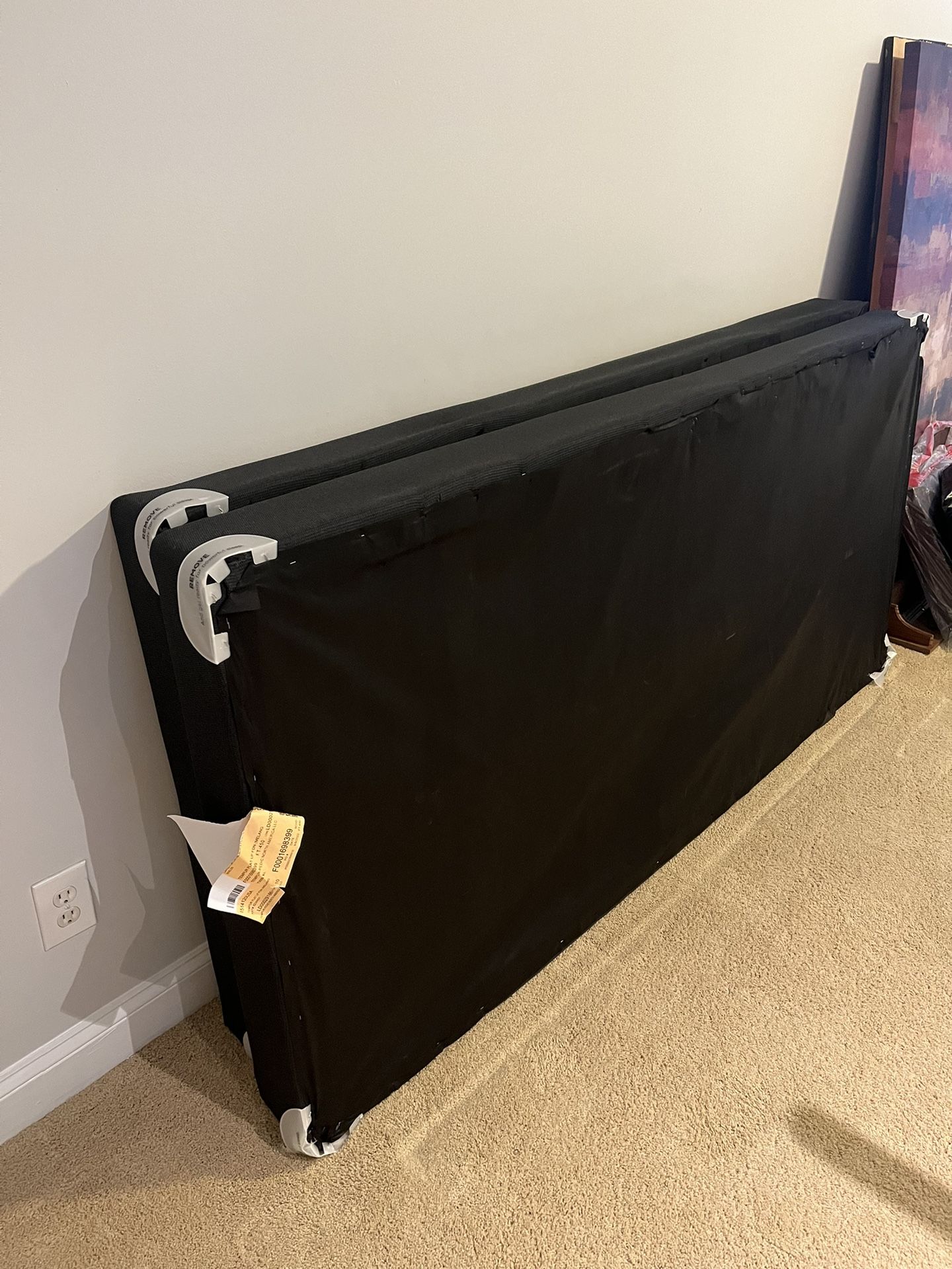 Tempur-Pedic King Sized Box Spring And Bed Frame