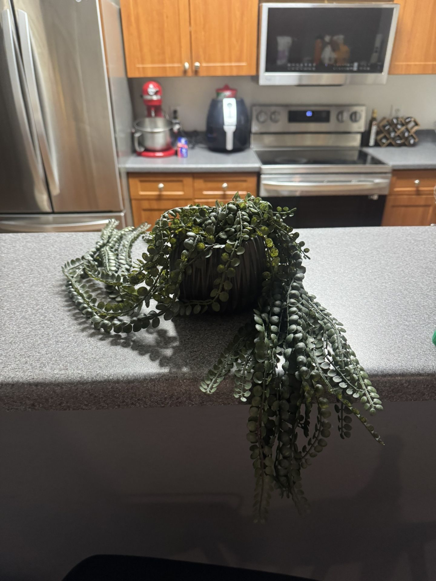 Fake Vine Plant With Macrame