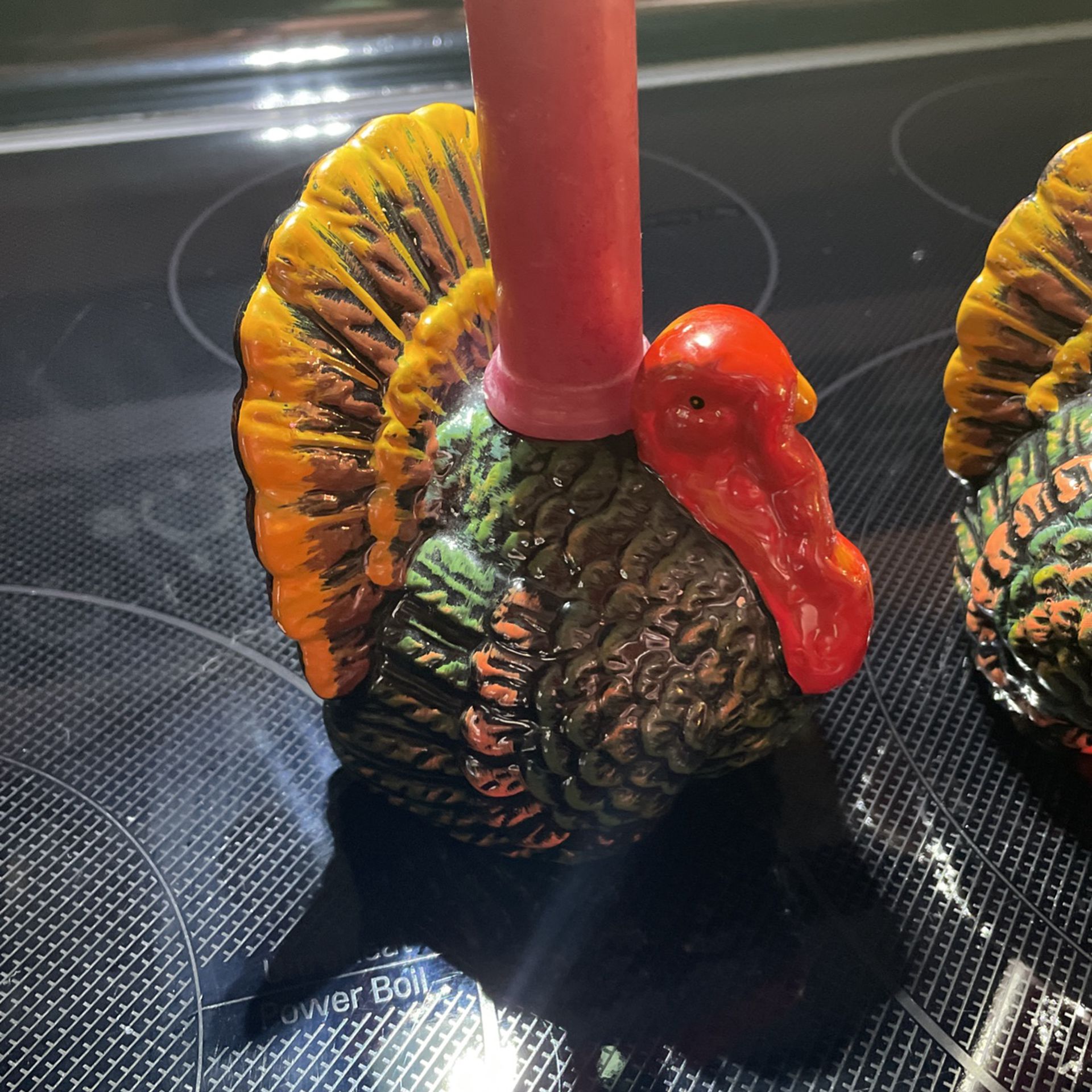 Pair Of Thanksgiving Candle Holders