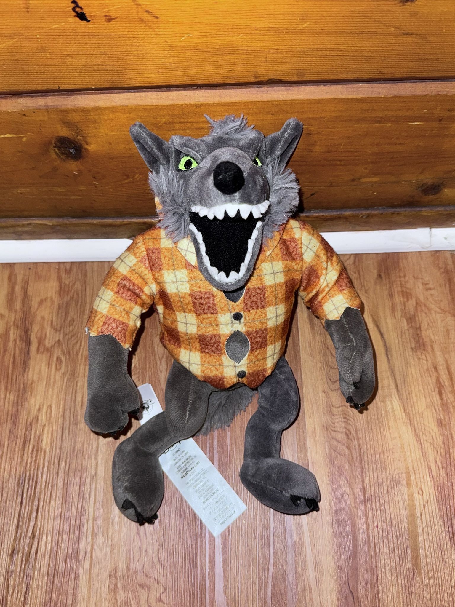 Disney Parks The Nightmare Before Christmas Grey Wolfman Werewolf Plush stuffed