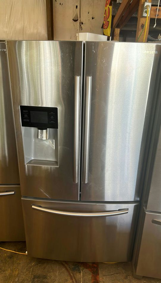 Modern Samsung French Door Refrigerator with Water Dispenser