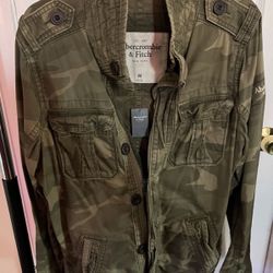 Abercrombie & Fitch Camu Military Jacket New Size Medium 
