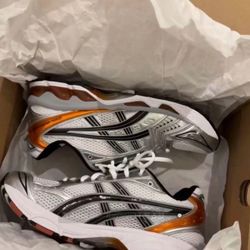 ASICS Gel-Kayano 14 White Piquant Orange