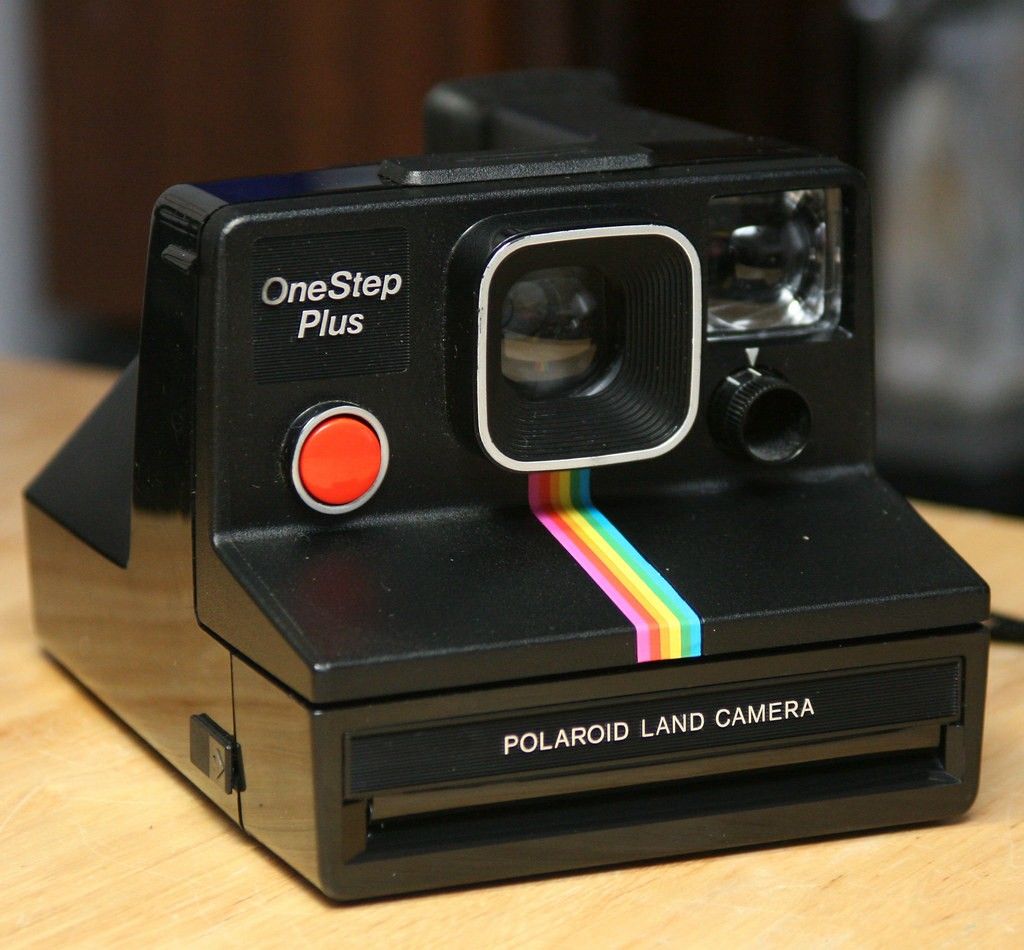 Polaroid onestep film camera