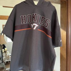 Russell Athletic Wear Va Tech Hokies Shortsleeved Hoodie Sweatshirt