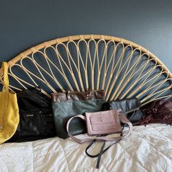 Six Leather Purses 