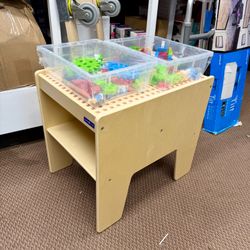 Guidecraft IO Blocks STEM Table: 200 Gears, Slides IO People, Standard
