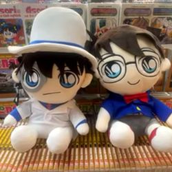 Kaitou Kid And Conan Plushies