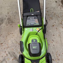 GreenWorks, brushless mower and string trimmer
