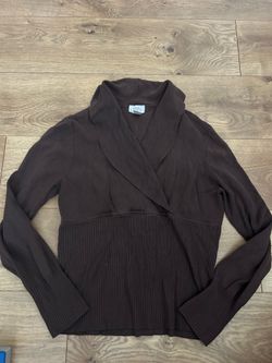 Ann Taylor Loft brown Sweater size XL made in Hong Kong
