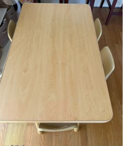 Table and chairs for daycare