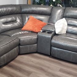 sectional sofa with 3 recliners 