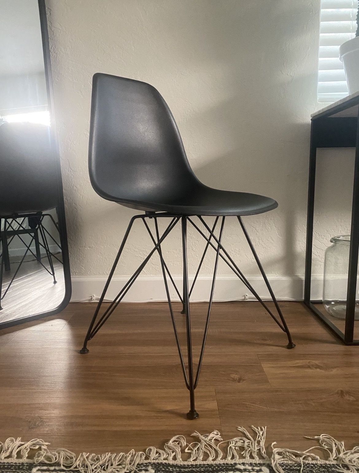 Mid Century Inspired Black Chair