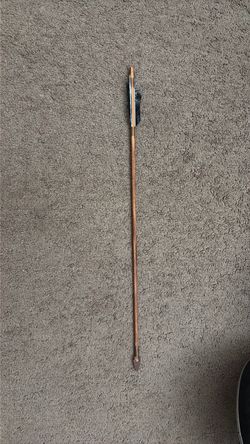 Hand made arrow with stone tip