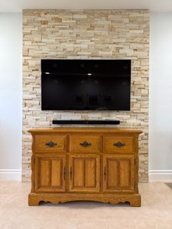 Solid Wood Storage Cabinet