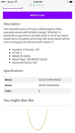 Beautiful 2 carat diamond pendant