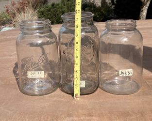 Ball Mason Glass Jars Set of 3